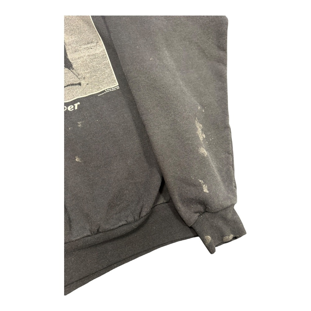 Hanes Sweatshirt Mens L Black Designated Driver Cowboy Horse Graphic Distressed - Picture 6 of 9